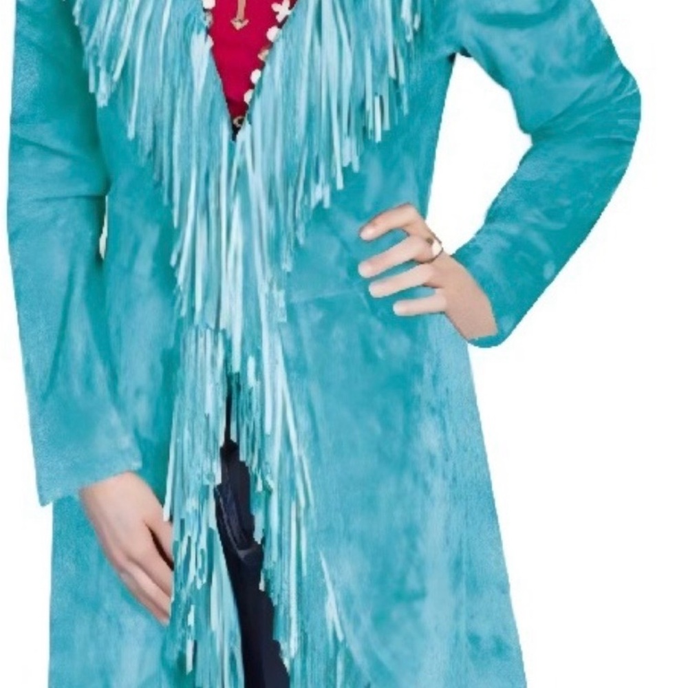 Scully Brown Suede Maxi Fringe Jacket - Picture 8 of 10